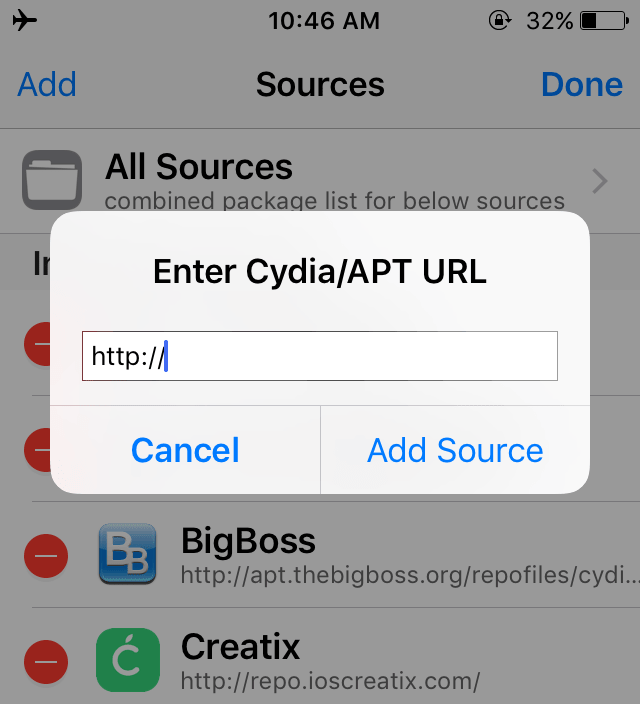 add cydia source