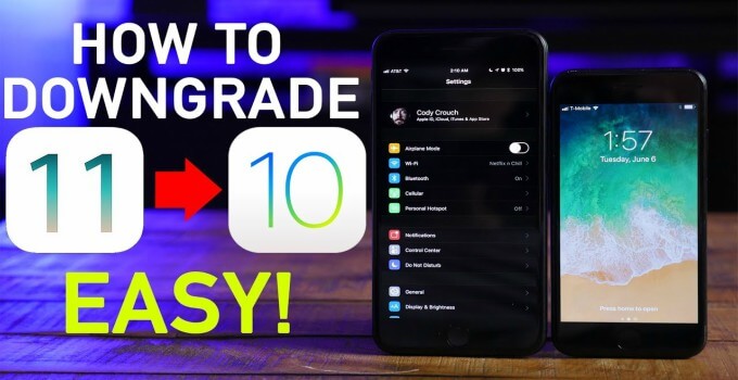 How to Downgrade iOS 11 to iOS 10.3.2/10.3.1 on iPhone, iPad, iPod