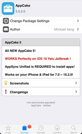Install AppCake on iOS 9/10/10.1.1/10.2 [DOWNLOAD]