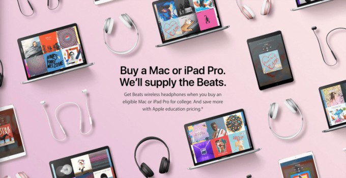Apple Back to School Offer 2017 – Free Beats with Mac and iPad Pro