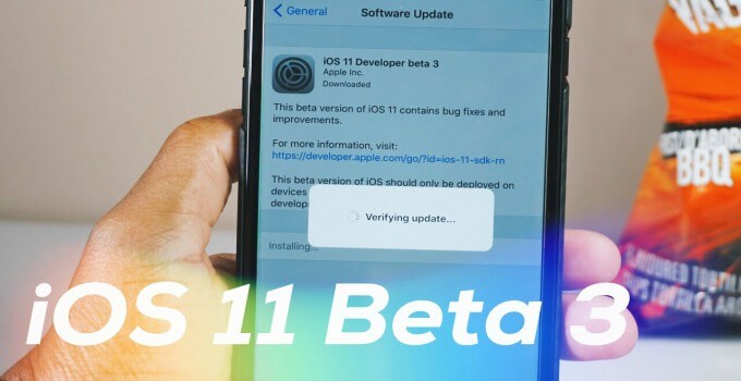 Apple Releases iOS 11 Beta 3, Download without a Developer Account