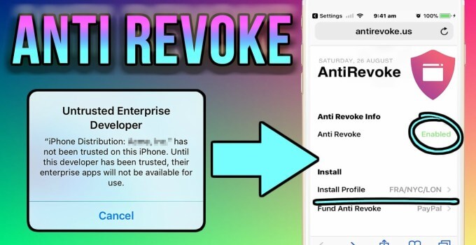 AntiRevoke VPN – Block Apple’s Certificate Revokes without Jailbreak