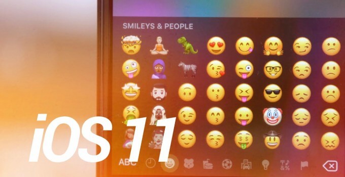 iOS 11 emojis