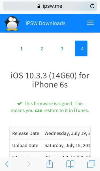 iPhone 6s iOS 10.3.3