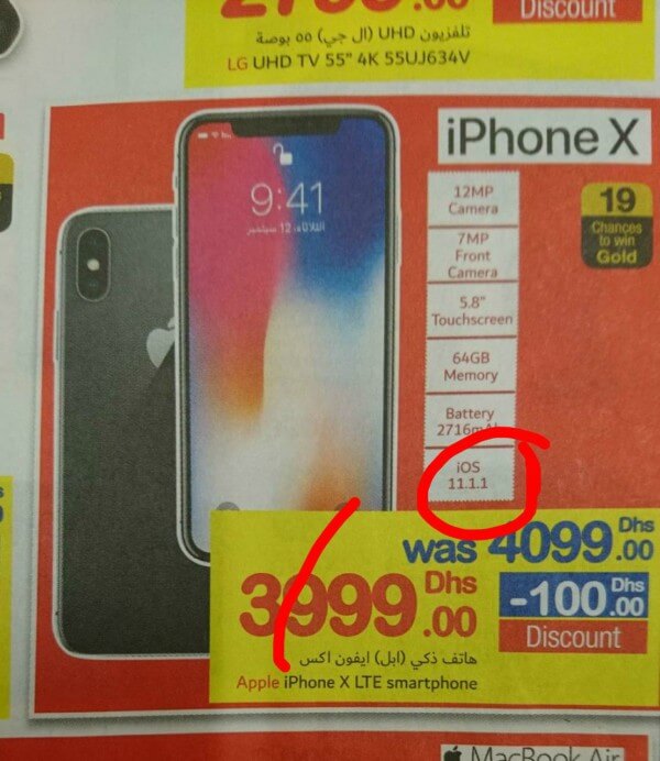 iPhone X Carrefour