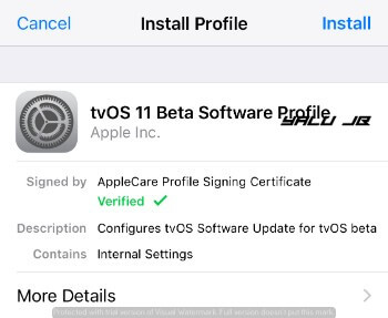 tvOS 11 Beta Profile Download