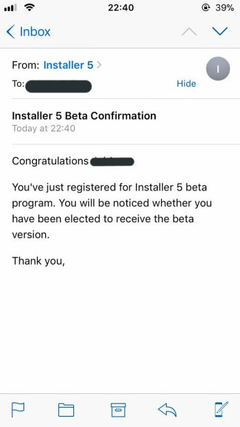 installer beta program