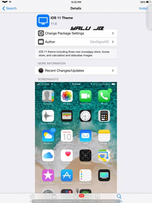 iOS 11 theme