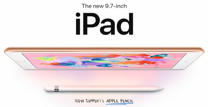 iPad 2018 model