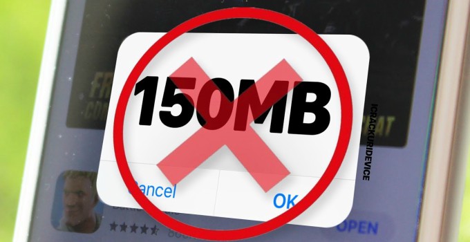 How to bypass 150MB download limit on iPhone