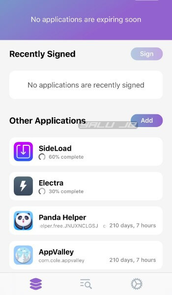 recently signed apps
