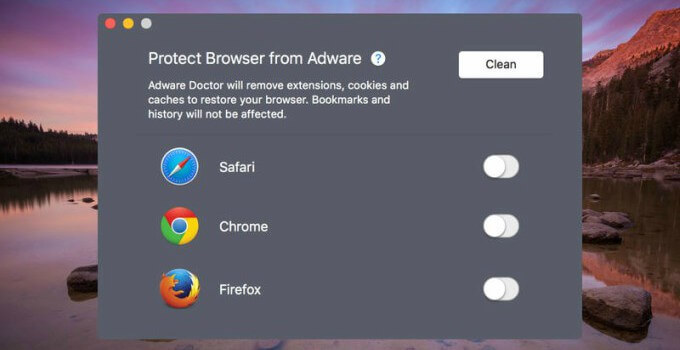 Adware Doctor anti-malware for macOS steals browser history