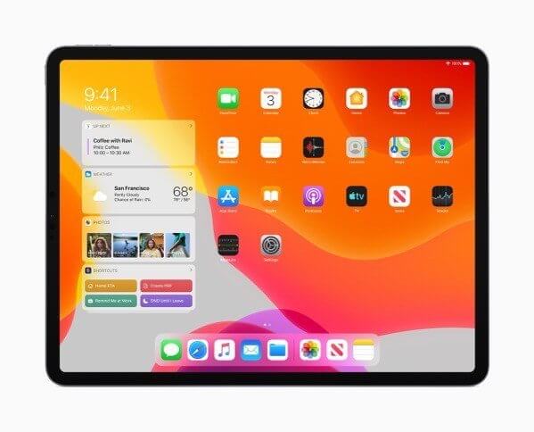 iPadOS home screen widgets