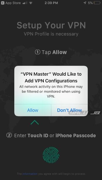  auto-connect to VPN on iPhone