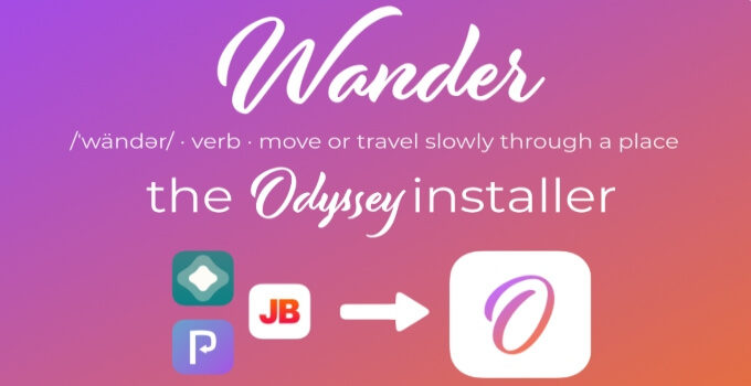 Wander – Odyssey Jailbreak Installer Shortcut for iOS 13